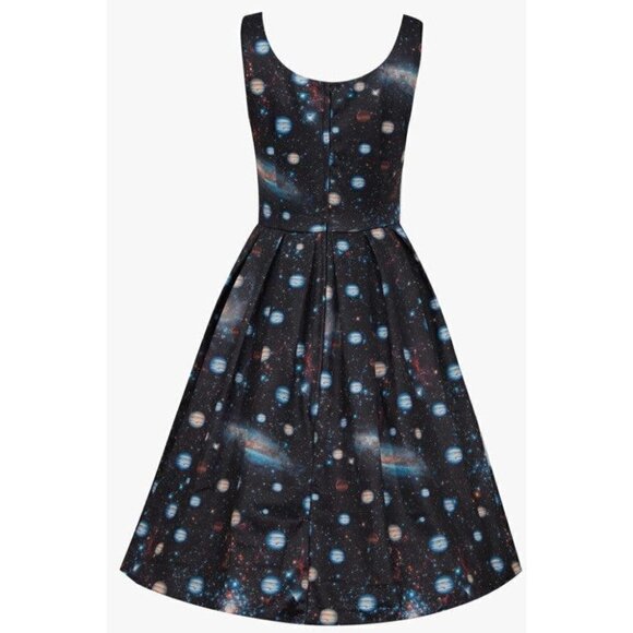 Dolly & Dotty Amanda Swing Dress in Black Space Print - Picture 2 of 3